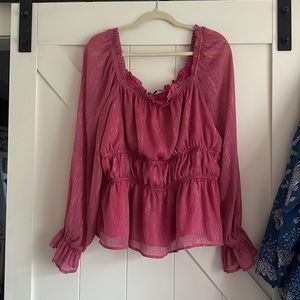 Pink Shimmer Blouse